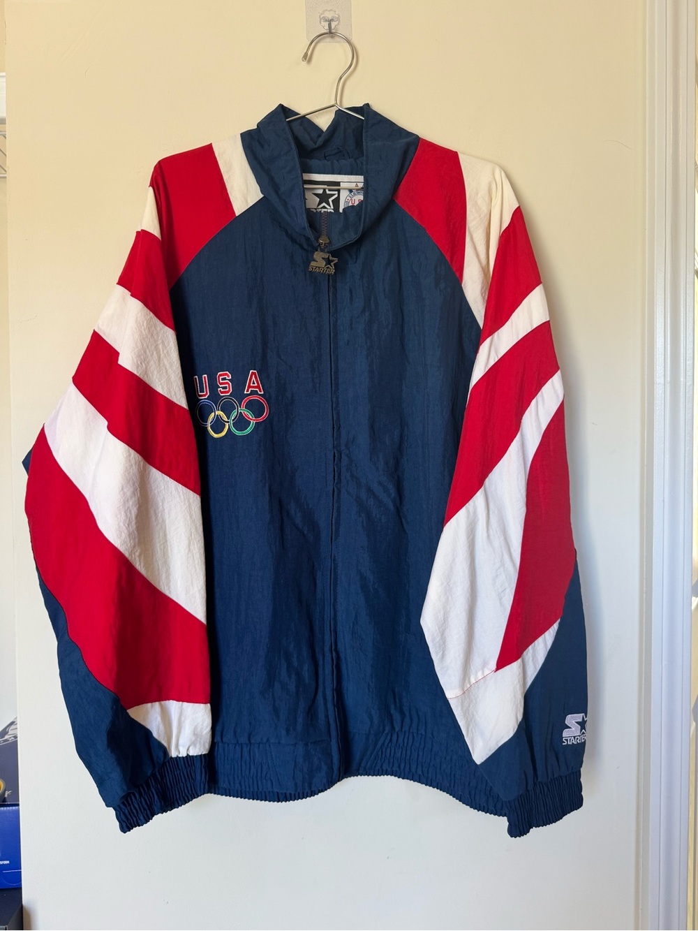 Vintage Starter USA Olympic Windbreaker Jacket